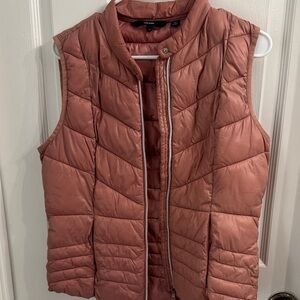 Mauve Quilted Puffer Vest